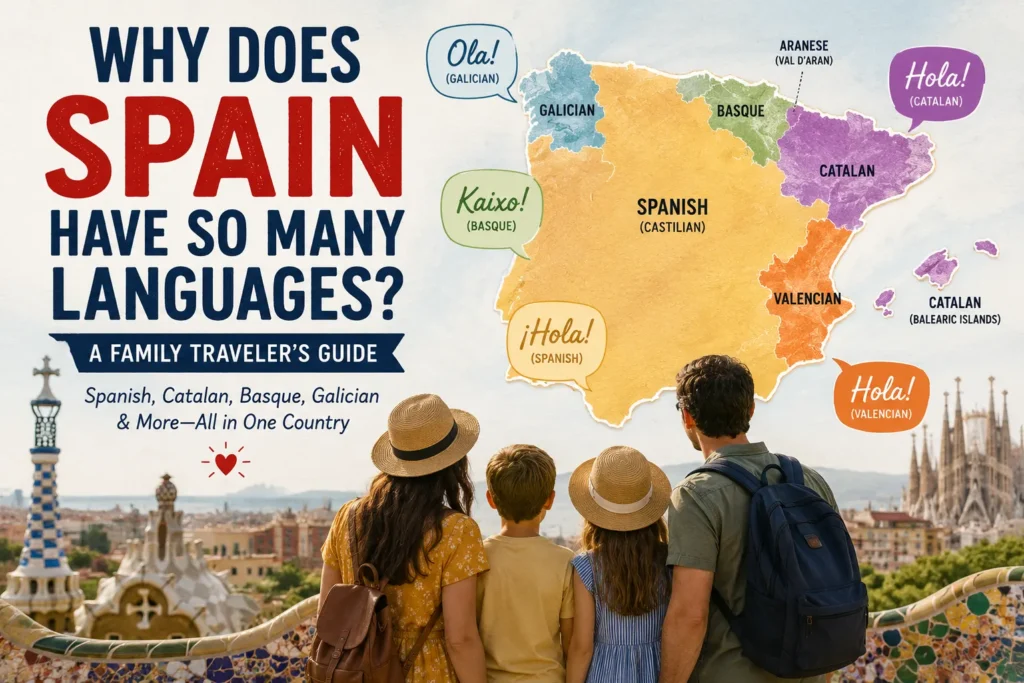 Family travel guide to Spanish, Catalan, Basque, Galician, Valencian, and other languages spoken in Spain