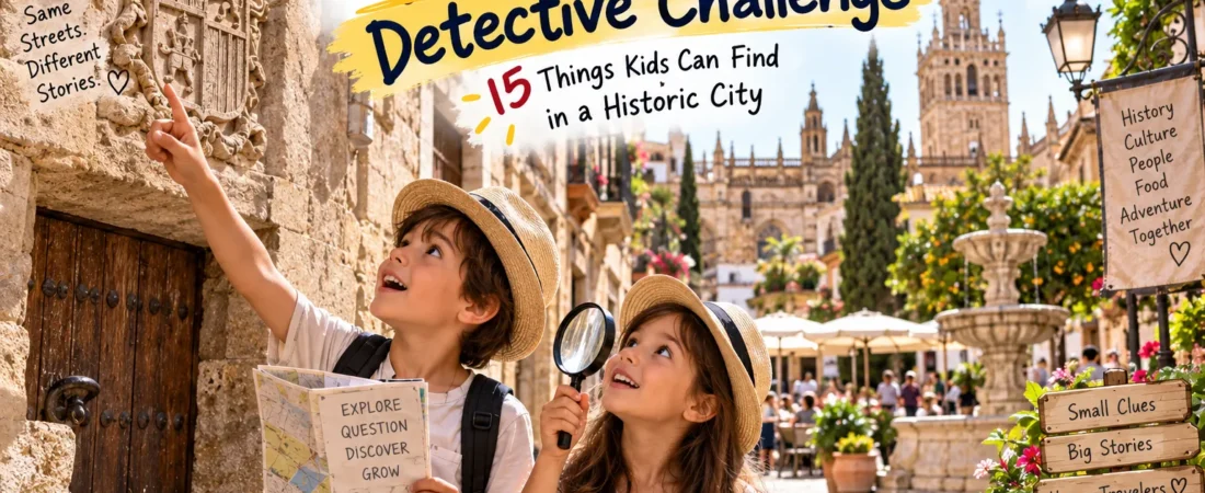 Spain Old Town Detective Challenge: 15 Things Kids Can Find in a Historic City